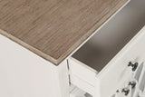 Aurora Hills Brushed White/Bisque 4 Door Accent Chest - Ornate Home