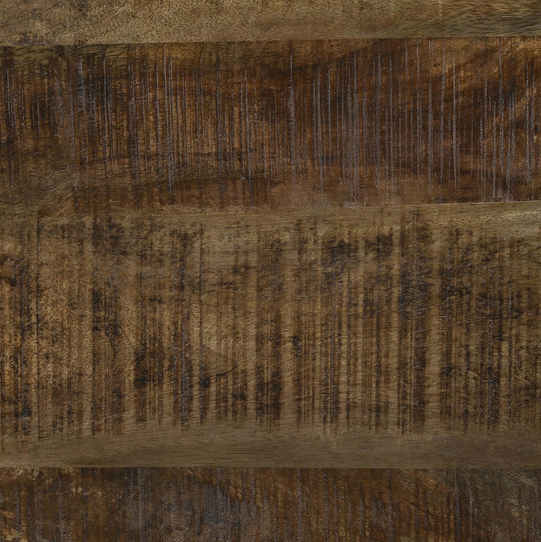 Aurora Natural and Black Round Drum Base Accent Side Table - Ornate Home