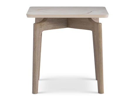 Aurora Warm Shale/Sea Oat Outdoor Side Table - Ornate Home