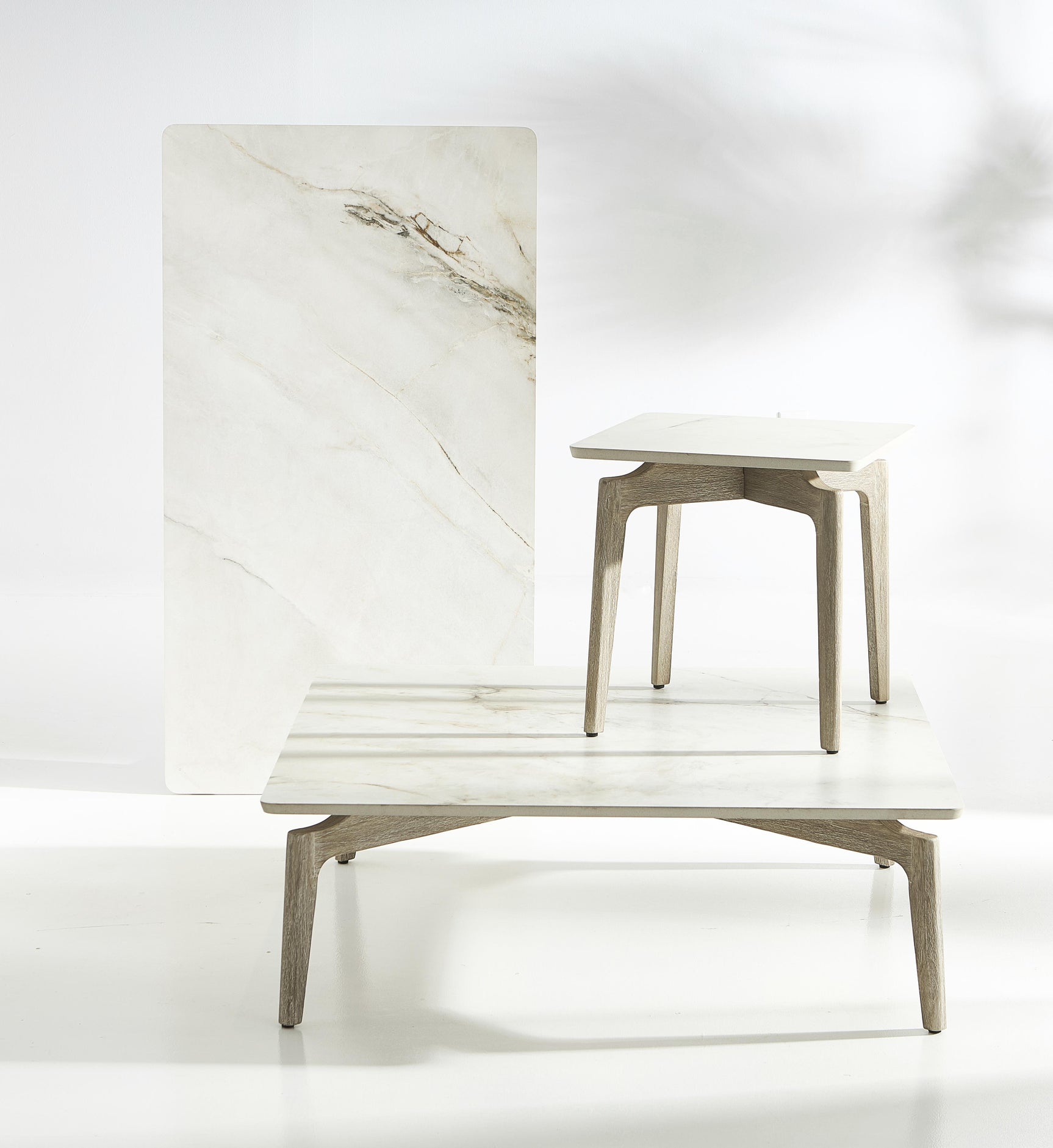 Aurora Warm Shale/Sea Oat Outdoor Table - Ornate Home