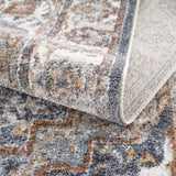 Aurum Blue & Beige Washable Area Rug - Clearance - Ornate Home