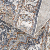 Aurum Blue & Beige Washable Area Rug - Clearance - Ornate Home