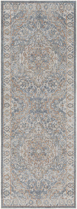 Aurum Blue & Beige Washable Area Rug - Clearance - Ornate Home