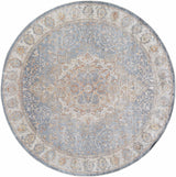 Aurum Blue & Beige Washable Area Rug - Clearance - Ornate Home