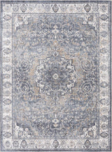Aurum Blue Washable Area Rug - Clearance - Ornate Home