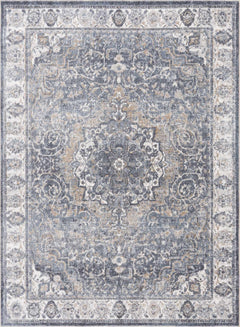 Aurum Blue Washable Area Rug - Clearance - Ornate Home