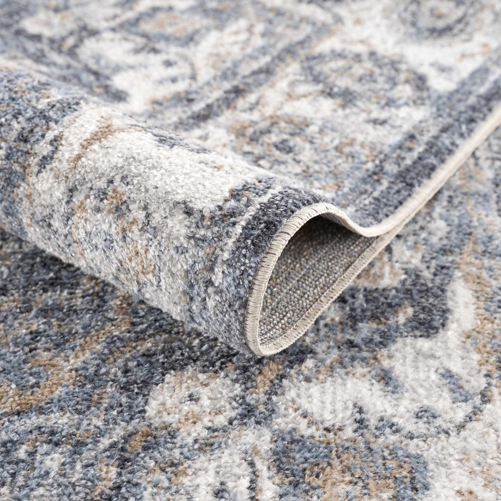 Aurum Blue Washable Area Rug - Clearance - Ornate Home