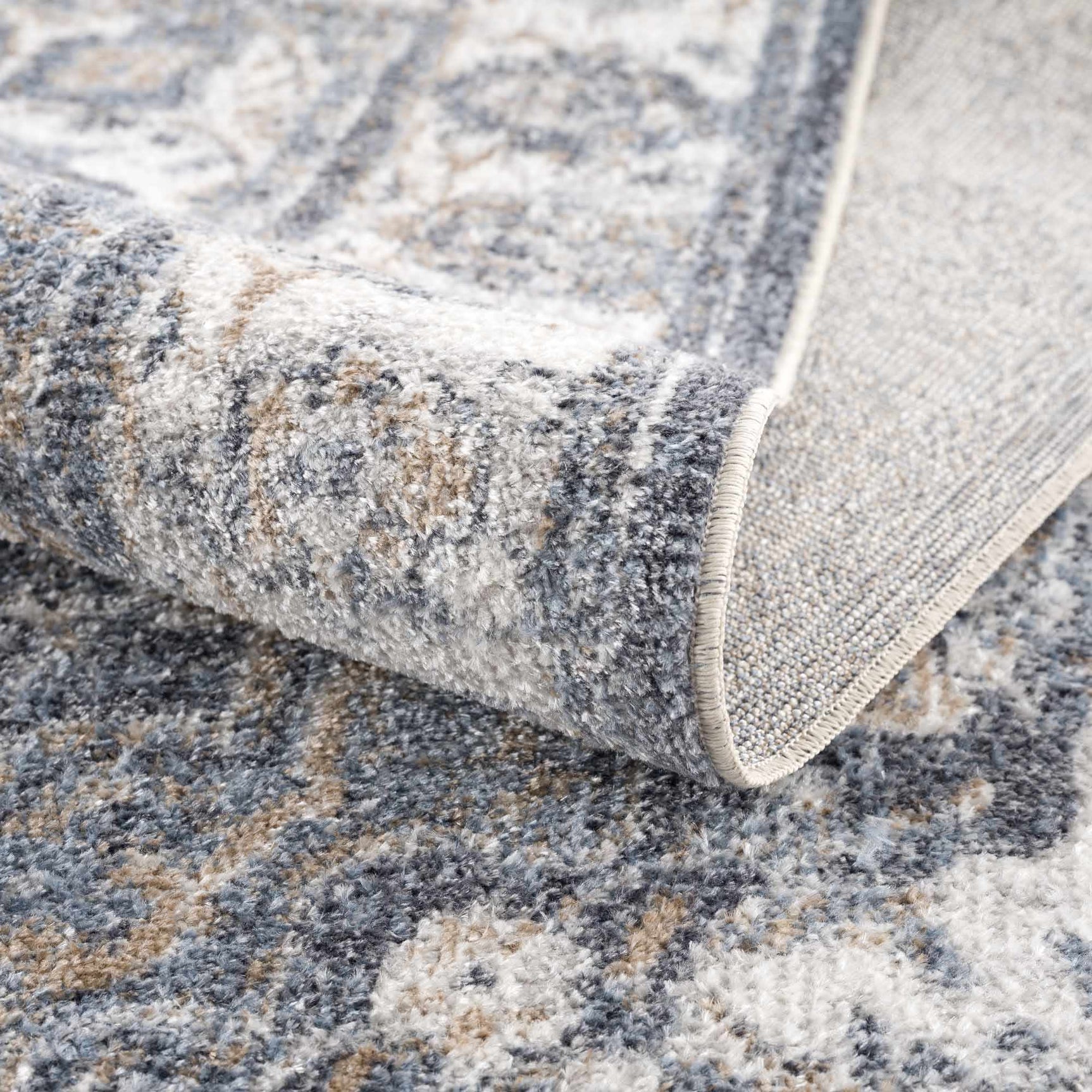Aurum Blue Washable Area Rug - Clearance - Ornate Home