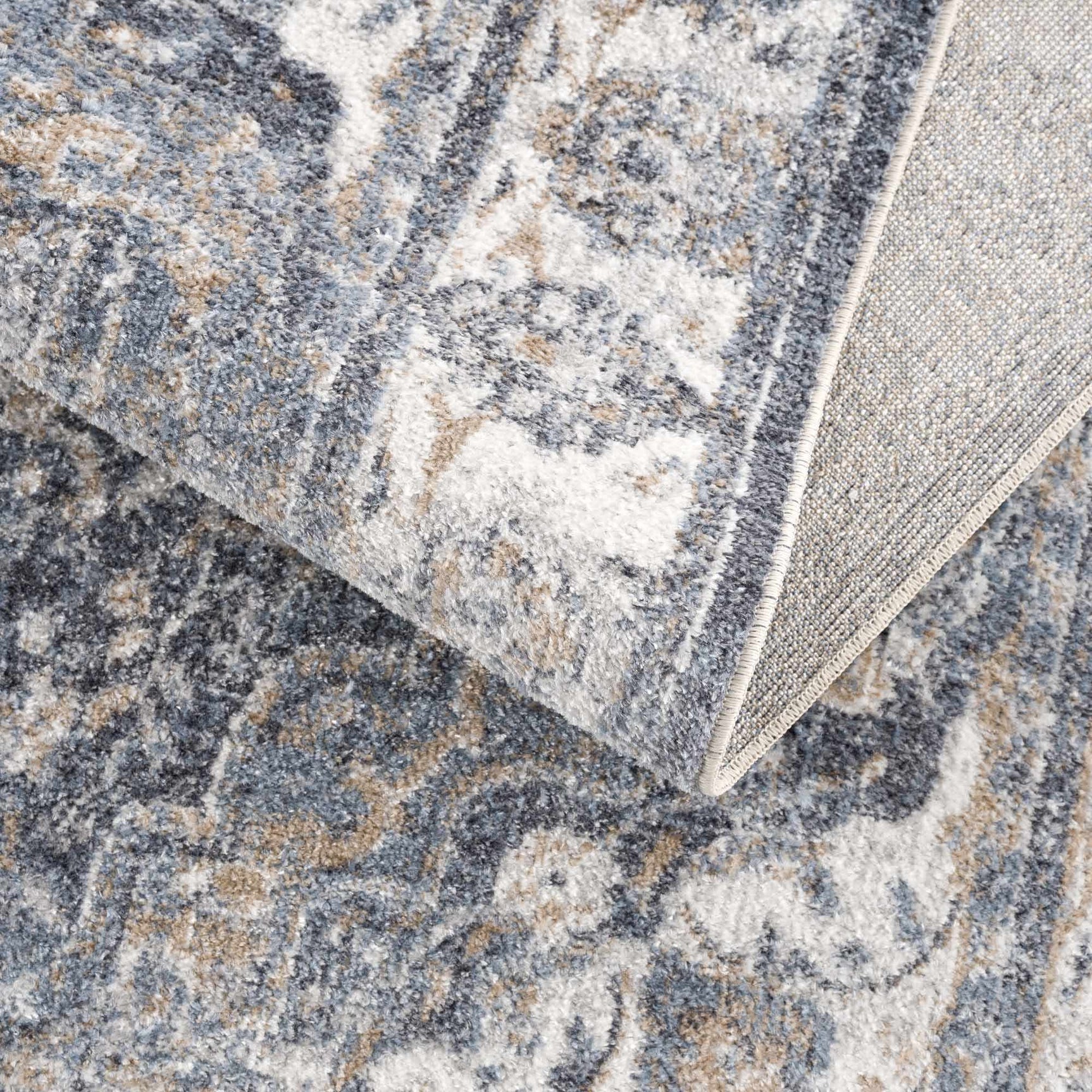 Aurum Blue Washable Area Rug - Clearance - Ornate Home