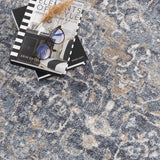Aurum Blue Washable Area Rug - Clearance - Ornate Home