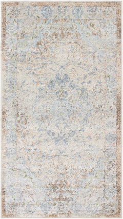 Aurum Blue Washable Area Rug - Clearance - Ornate Home