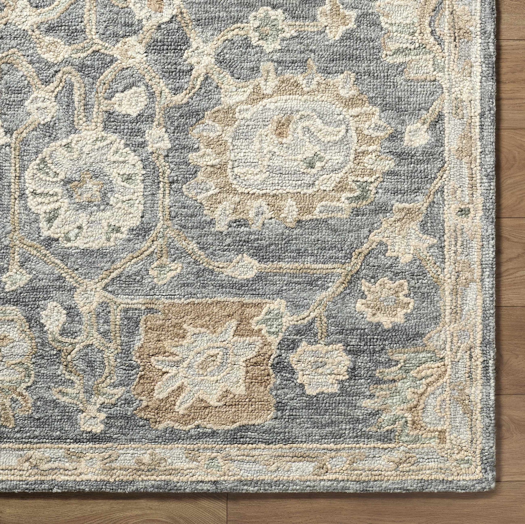 Auryon Hand Tufted Oushak Wool Area Rug - Ornate Home