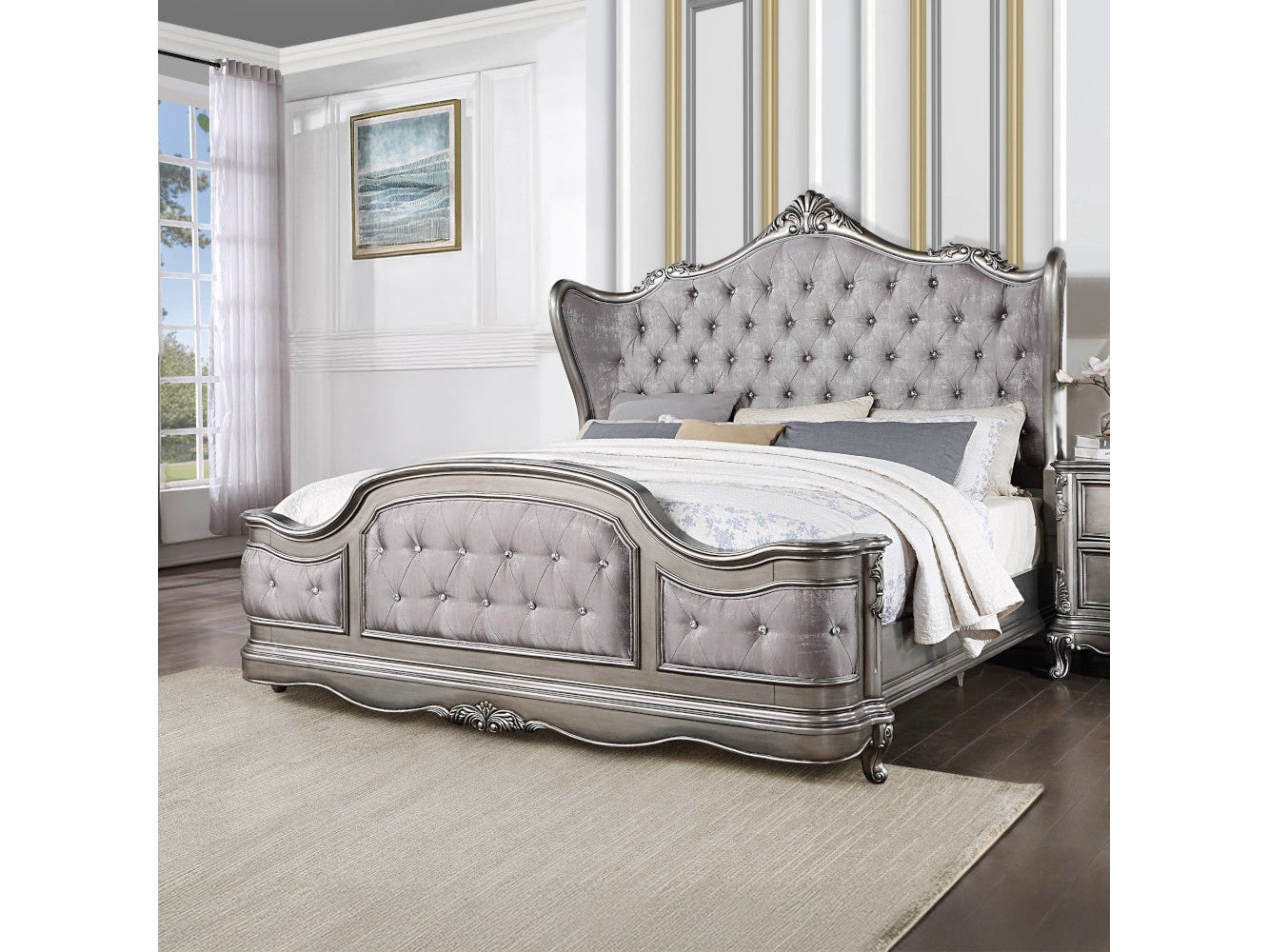 Ausonia Eastern King Bed - Ornate Home