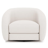 Austen Ivory Swivel Chair Without Pillows - Ornate Home