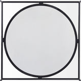 Austen White/Black Round Marble Top Coffee Table