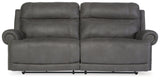 Austere Gray Reclining Sofa - Ornate Home