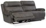 Austere Gray Reclining Sofa - Ornate Home