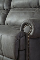 Austere Gray Reclining Sofa - Ornate Home