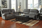 Austere Gray Reclining Sofa - Ornate Home