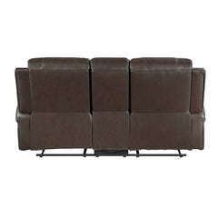 Austin Brown Double Reclining Loveseat - Ornate Home