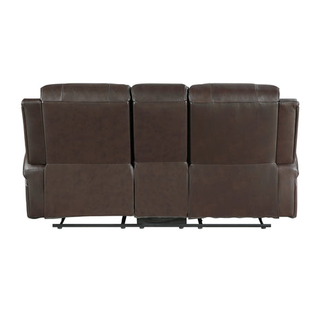 Austin Brown Double Reclining Loveseat - Ornate Home