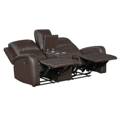 Austin Brown Double Reclining Loveseat - Ornate Home