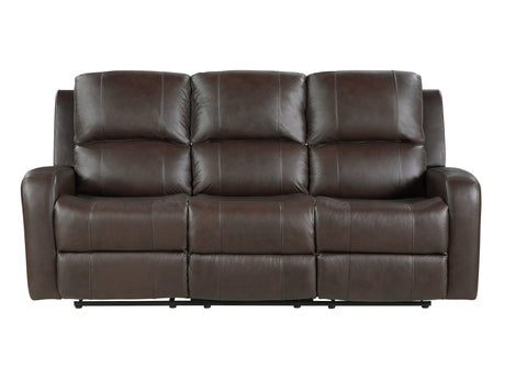 Austin Brown Double Reclining Sofa - Ornate Home
