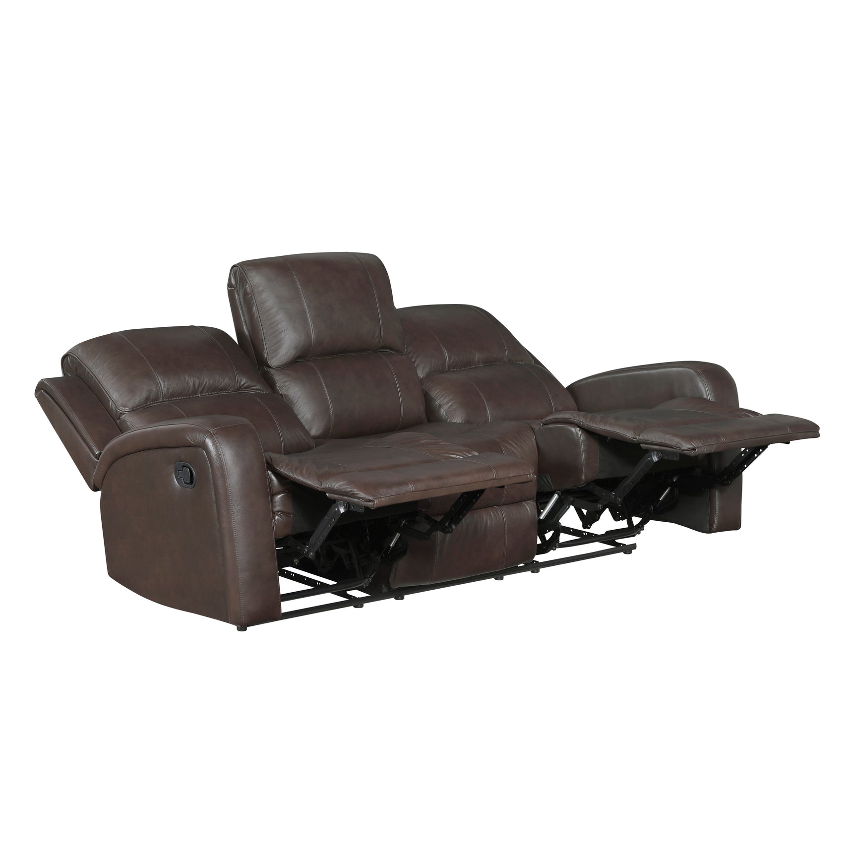 Austin Brown Double Reclining Sofa - Ornate Home
