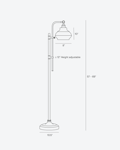 Austin Floor Lamp - Ornate Home