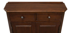 Austrian Brown Hall Cabinet - Ornate Home