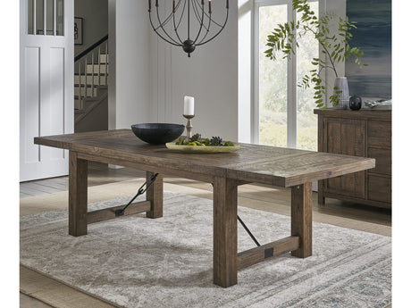 Autumn Flink Oak Solid Wood Extending Dining Table - Ornate Home