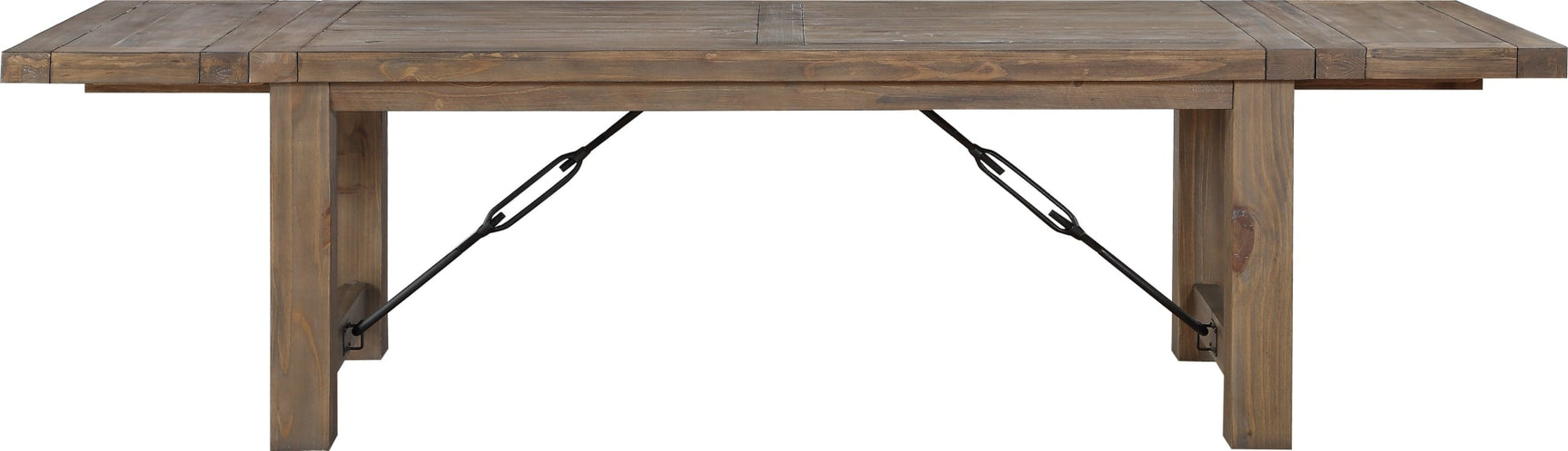 Autumn Flink Oak Solid Wood Extending Dining Table - Ornate Home