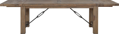 Autumn Flink Oak Solid Wood Extending Dining Table - Ornate Home