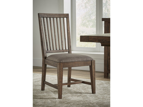 Autumn Flint Oak Solid Wood Upholstered Dining Chair - Ornate Home