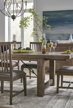 Autumn Flint Oak Solid Wood Upholstered Dining Chair (Set of 2) - Ornate Home