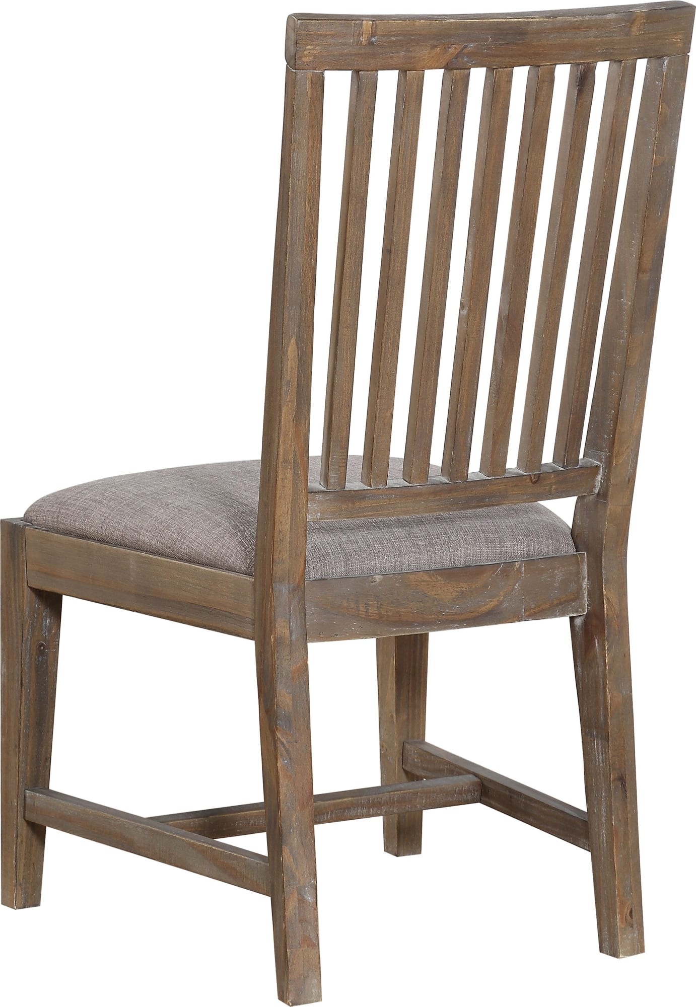 Autumn Flint Oak Solid Wood Upholstered Dining Chair (Set of 2) - Ornate Home