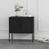 Ava 23.6" Accent Cabinet in Black - Ornate Home