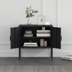 Ava 23.6" Accent Cabinet in Black - Ornate Home
