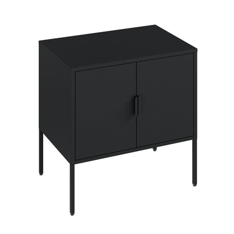 Ava 23.6" Accent Cabinet in Black - Ornate Home