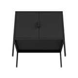 Ava 23.6" Accent Cabinet in Black - Ornate Home