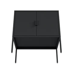Ava 23.6" Accent Cabinet in Black - Ornate Home