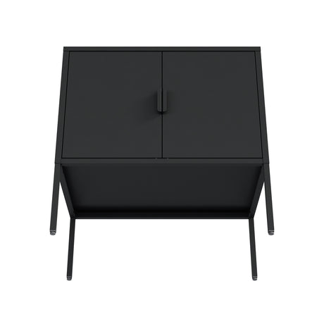 Ava 23.6" Accent Cabinet in Black - Ornate Home