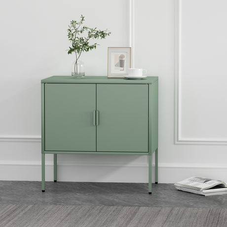 Ava 23.6" Accent Cabinet in Green - Ornate Home