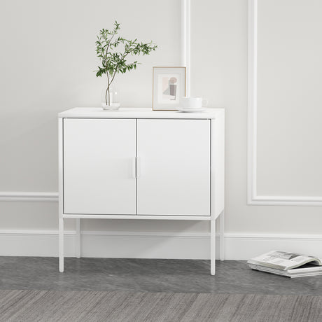 Ava 23.6" Accent Cabinet in White - Ornate Home