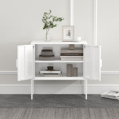 Ava 23.6" Accent Cabinet in White - Ornate Home