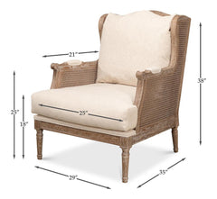 Ava Beige Chair - Ornate Home
