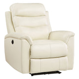 Ava Beige Power Motion Recliner - Ornate Home
