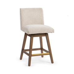 Ava Vanilla Oat Swivel Counter Stool