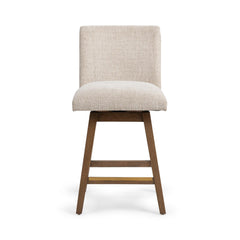 Ava Vanilla Oat Swivel Counter Stool