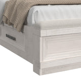 Avalanche Antique White 3-Piece King Storage Bedroom Set - Ornate Home